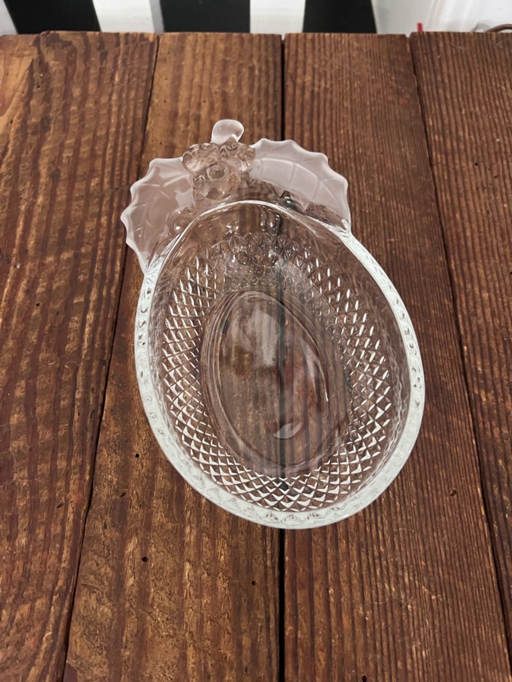 Vintage Studio Nova Clear Pressed Glass Dish